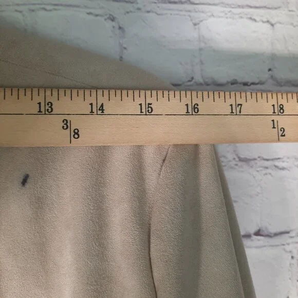 VS2 By Vakko Faux Suede Fringe Open Jacket - Picture 8 of 12